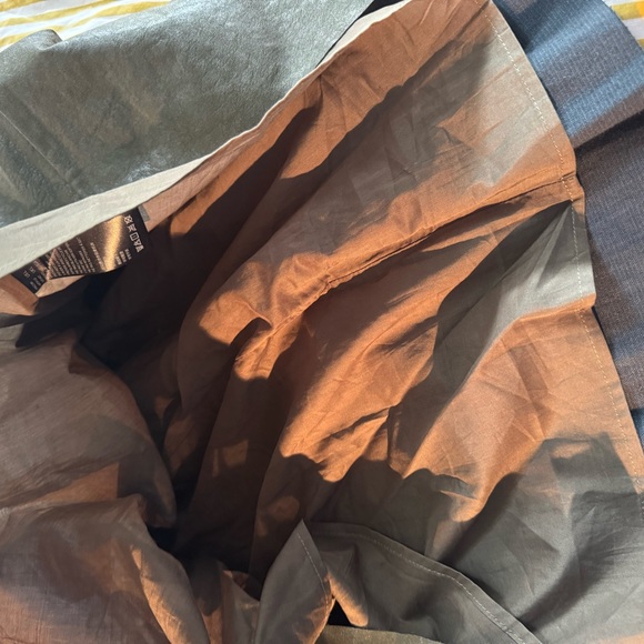 NWT Anthropologie olive green faux leather skirt. Size Large. - Picture 7 of 7